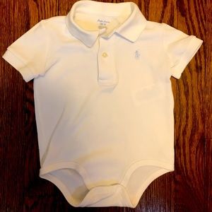 Collared Onesie, Ralph Lauren, 12M